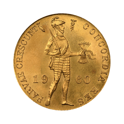 3.49 г. Златна Монета 1 Холандски Дукат 1960-2022