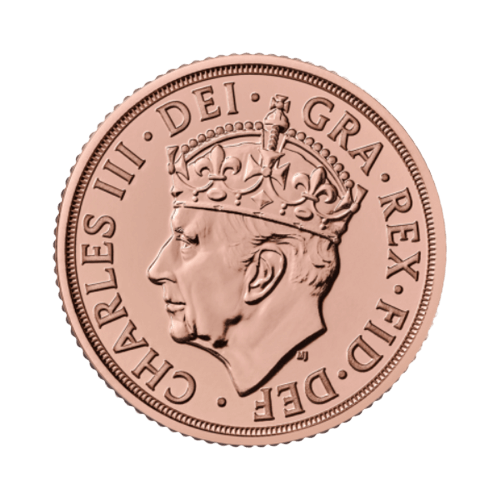 7.99 гр. Златна Монета Коронационен Суверен Чарлз III 2023