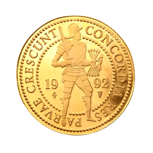 Златна Монета Двоен Холандски Дукат 1980- 2015 6.98 гр.