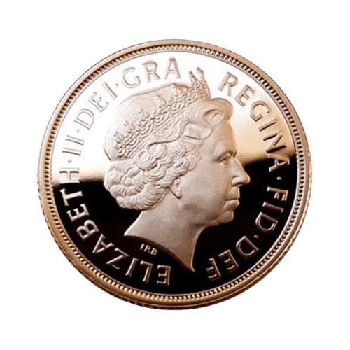 Златна Монета 7.99 гр. Британски Юбилеен Суверен Елизабет II 2002