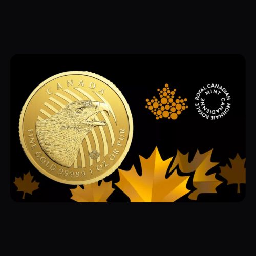 31.1 гр. Златна Монета Дивото Зове Златен Орел Канада 2018