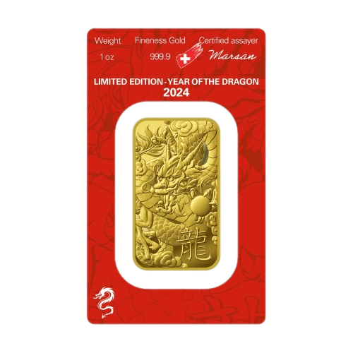 31.1 гр. Златно Кюлче Argor-Heraeus Лунар Дракон 2024