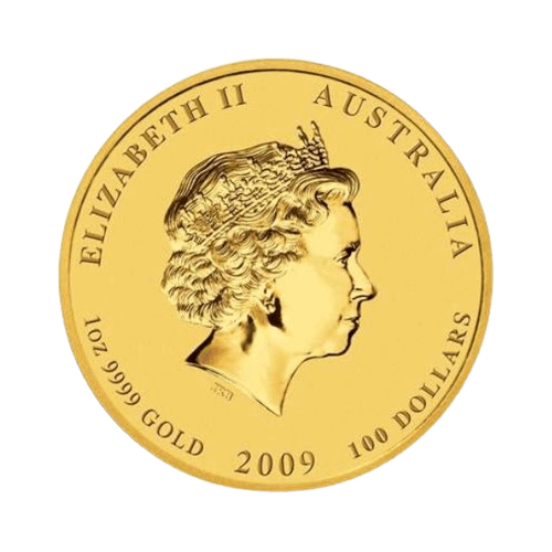 Златна Монета 1 toz. Австралийски Лунар Вол 2009