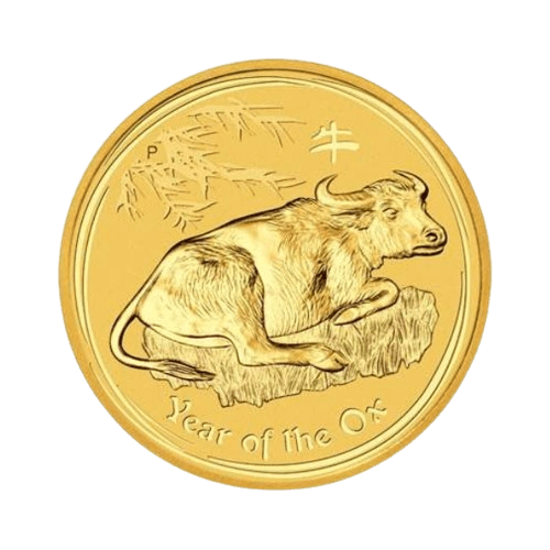 31.1 гр. Златна Монета Австралийски Лунар Вол 2009