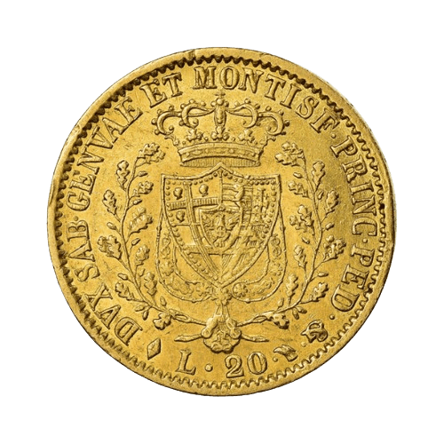 20 Златни Лири Карло Феличе 1821-1831