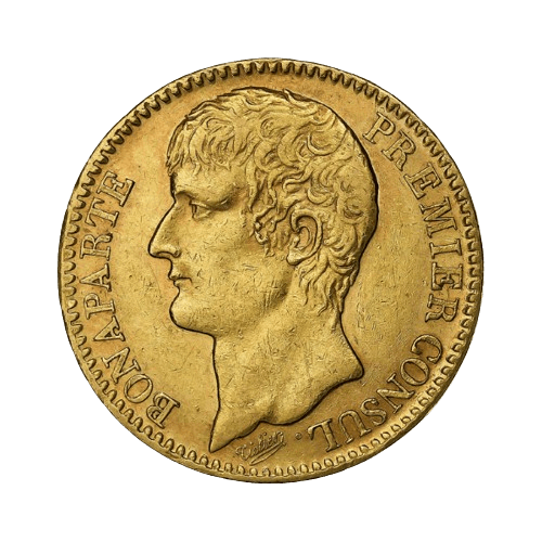 Златна Монета 40 Франка Наполеон I Консул AN XI- XII 18021803 12.90 гр.