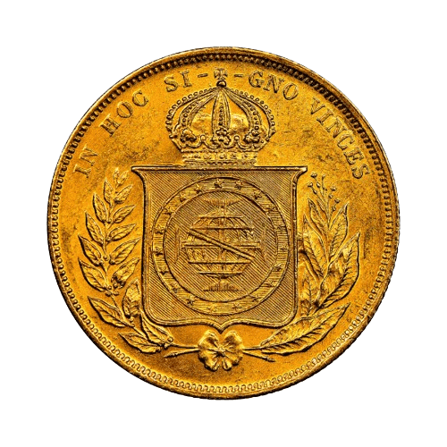 10000 Златни Рейес Бразилия Педро II 1853- 1889