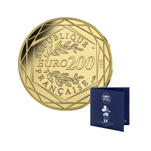 200 Златни Евро Мики Маус Франция 2018