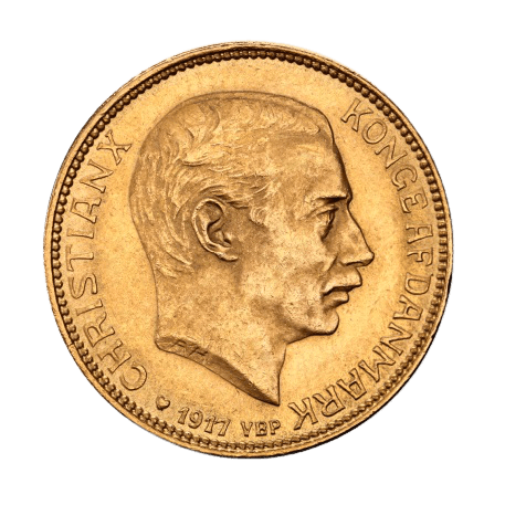 8.96 гр. 20 Крони Кристиян X 1913-1917