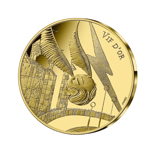 3 г. Златна Монета 250 Евро Хари Потър и Златния Снич 2021