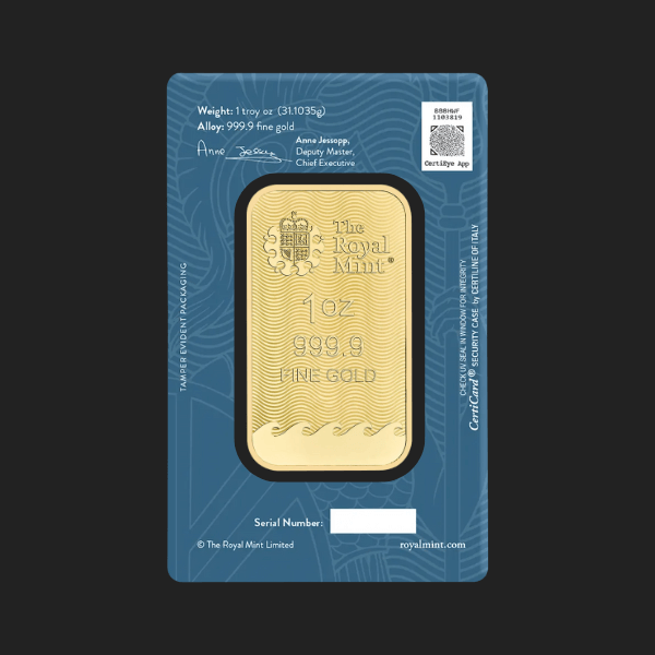 Златно кюлче 1 oz Британия нов дизайн