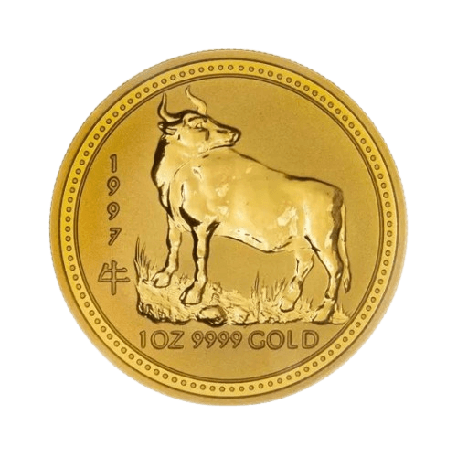31.1 гр. Златна Монета Австралийски Лунар Вол 1997