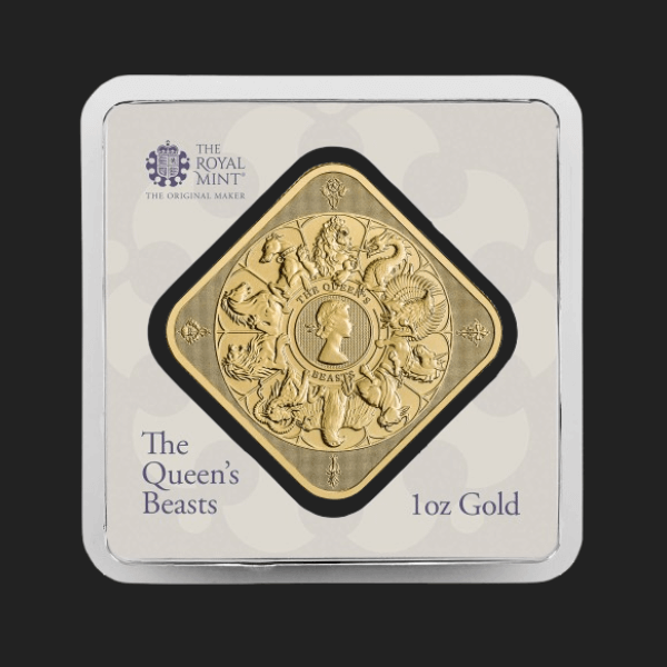 Златно Кюлче 31.1 гр. Зверовете на Кралицата Royal Mint Великобритания