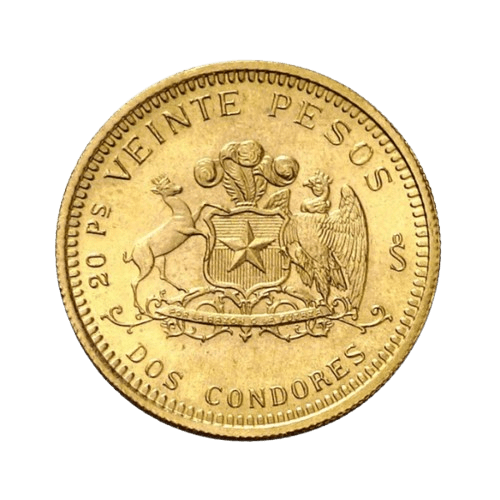 20 Златни Чилийски Песо 1926-1980