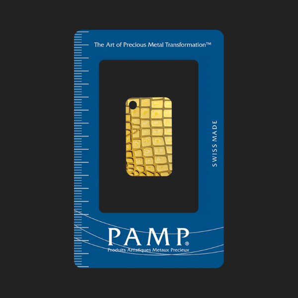 10 гр. Златно Кюлче медальон Pamp Крокодилска Кожа