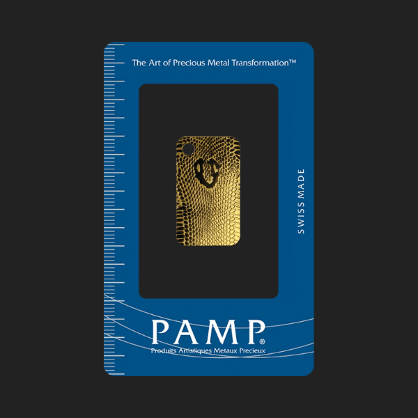 Златно Кюлче 10 гр. медальон Pamp Кожа на Кобра