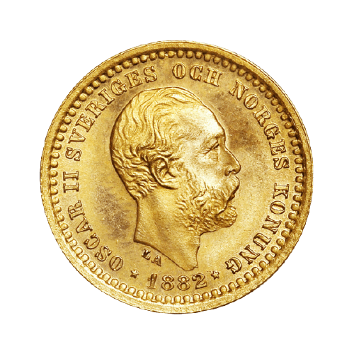 2.24 гр. 5 Шведски Крони Оскар II 1877- 1907