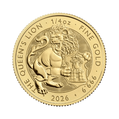 1/4 унция златна монета Зверовете на Тюдорите Златният лъв 2026
