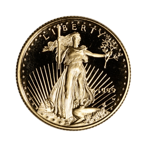 1/4 oz златна монета американски орел стар дизайн proof