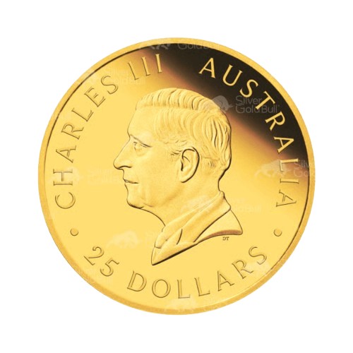 1/4 унция златна монета нъгет 40-годишнина гръб чарлз трети 2026