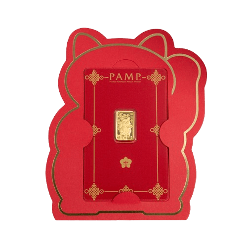 2.5 грама златно кюлче котенце pamp опаковка