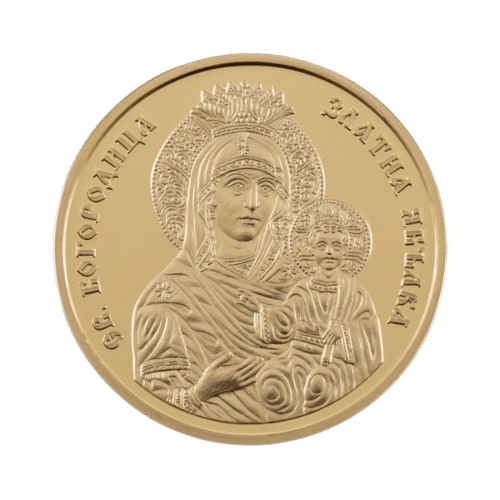 златна монета 10 лева света богородица 2024 златна ябълка 7.78 грама