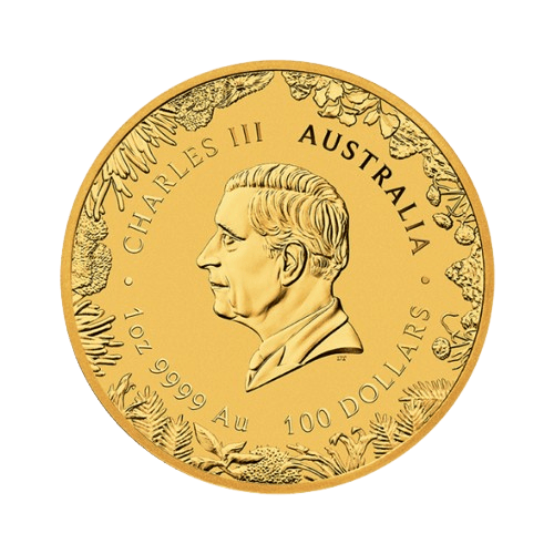 златна монета 1 унция чудесата на австралия 2026 гръб чарлз трети