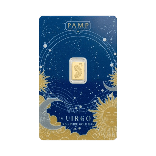 0.5 грама златно кюлче pamp зодия дева
