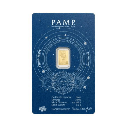 златно кюлче 0.5 грама pamp зодия дева