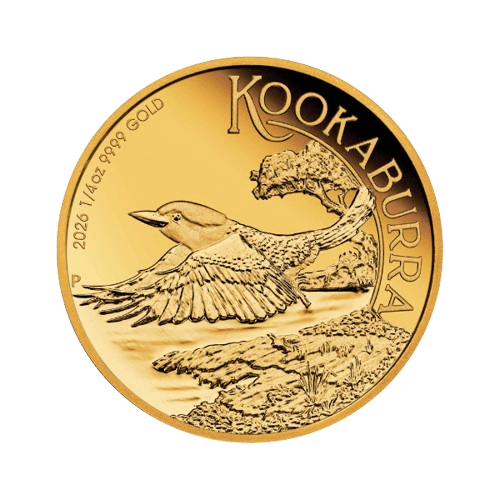 1/4 oz златна монета кукабура 2026 proof