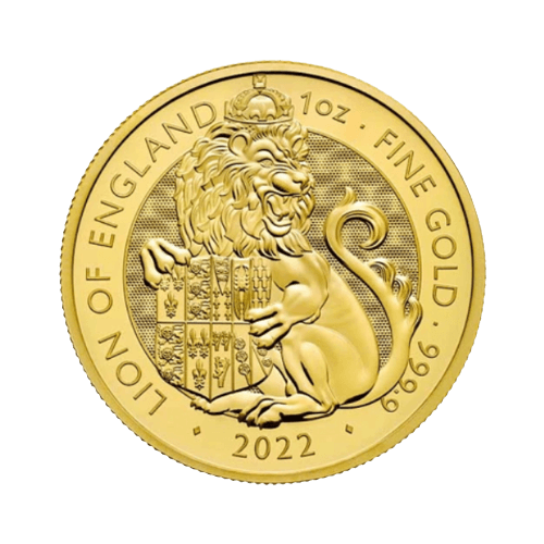 31.1 гр. Златна Монета Зверовете на Тюдорите Лъвът на Англия 2022