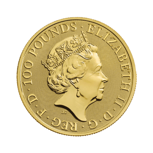 1 toz. Златна Монета Зверовете на Тюдорите 2022