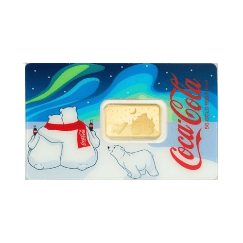 5 грама полярните мечки златно кюлче coca cola pamp